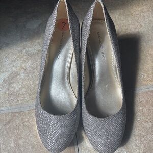 Sparkly champagne heels